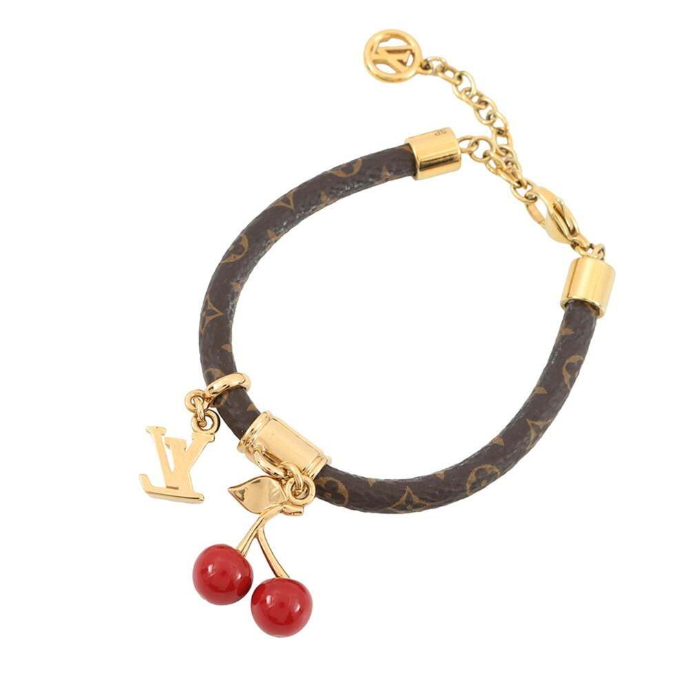 LOUIS VUITTON Brown Monogram Charm Bracelet - Picture 3 of 10